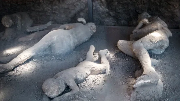 Por qué aún se pueden ver expresiones faciales en los cuerpos de Pompeii