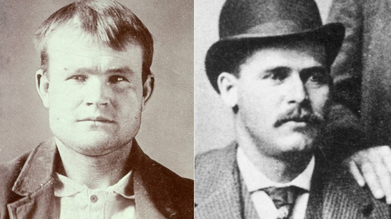 Fotos separadas de Butch Cassidy y el Sundance Kid