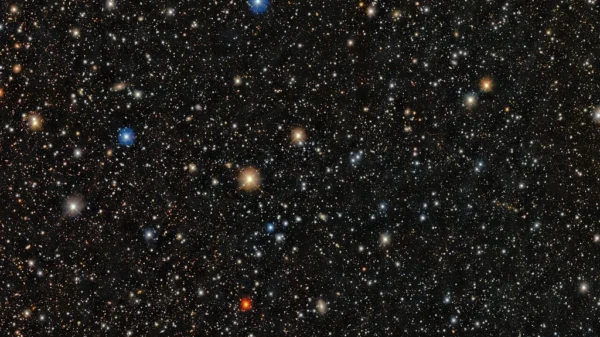 Vista de la galaxia enana ultradébil Pictor II, donde se estudió la estrella PicII-503.