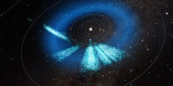 Visualización tridimensional de asteroides detectados por el observatorio Vera C. Rubin