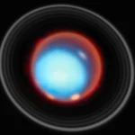 Urano observado por el telescopio James Webb en una imagen difundida por la ESA