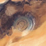 Estructura de Richat vista desde satélite
