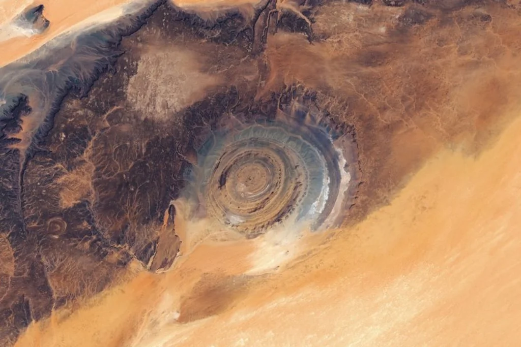 Estructura de Richat vista desde satélite