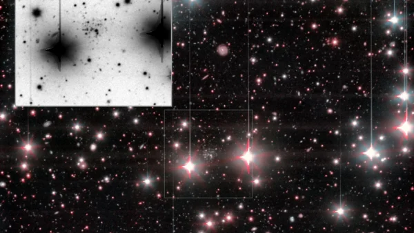 Imagen apilada de OSIRIS+ sobre el Gran Telescopio Canarias que muestra la galaxia enana ultra-tenue And XXXVI, descubierta hacia Andromeda.