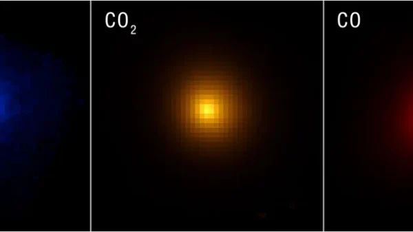 Imagen oficial del cometa interestelar 3I/ATLAS obtenida por el telescopio espacial James Webb en 2026