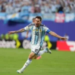 Lionel Messi celebra un gol con Argentina ante Argelia en el Mundial 2026