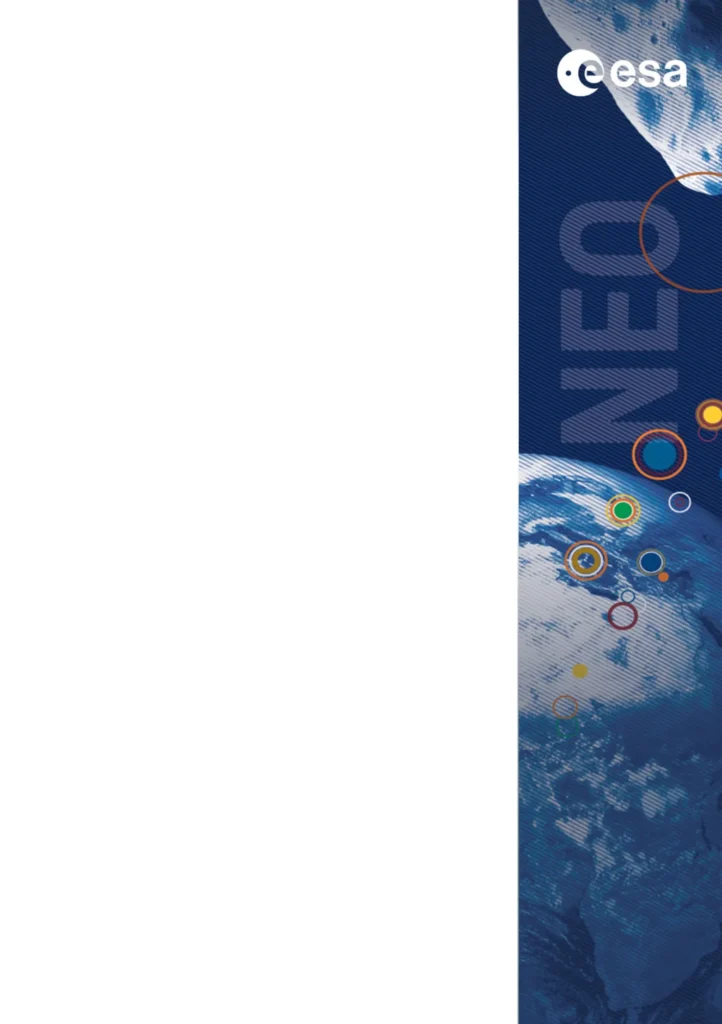 Página de la newsletter de la ESA que ilustra el contexto de los objetos cercanos a la Tierra y menciona a 2025 PN7